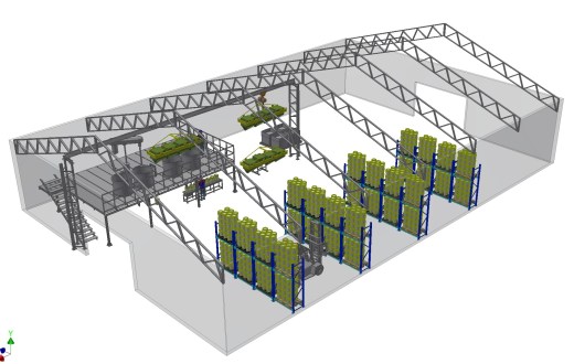 油漆车间3D数模图纸 STP格式缩略图